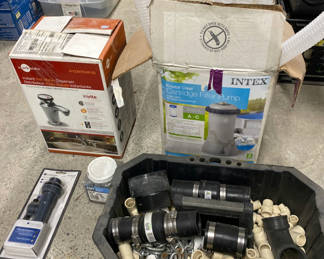 Lot 43: Hot Water Dispenser, Filter Pump and Plumbing Supplies