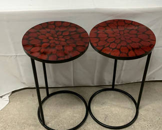 Lot 49: Pair Of Pier 1 Side Tables