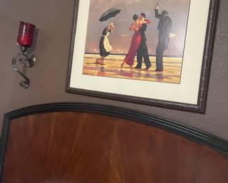 King Headboard, Wall Sconce Artwork
