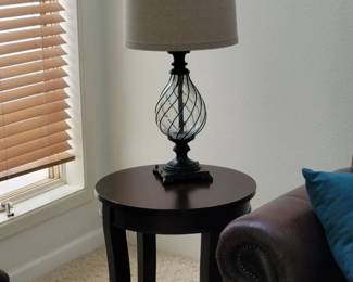 Glass & iron lamps