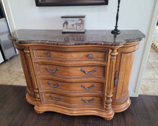 Marble top buffet