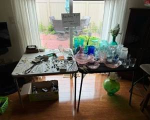 glassware and jewelry