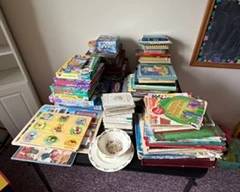 children's books, puzzles and games