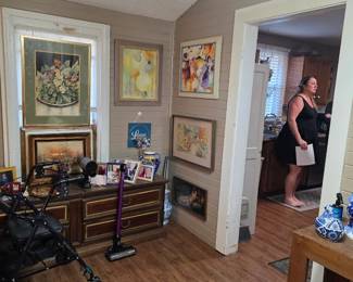 So much artwork in this home