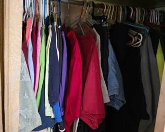 Mens clothing closet