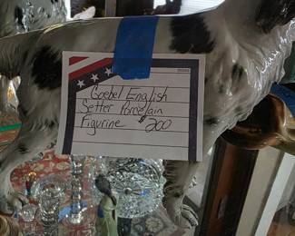 Goebel English Setter porcelain figurine 