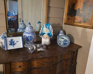 Tiger oak dresser