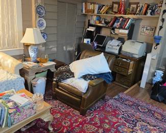 Books, cookbooks, computer, printers 