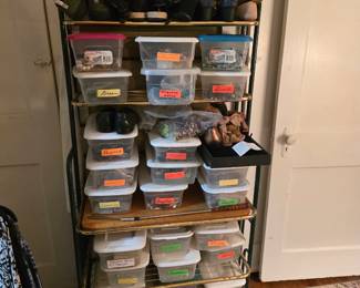 All completed jewelry sorted by stone color