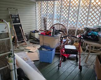 Screened in back porch