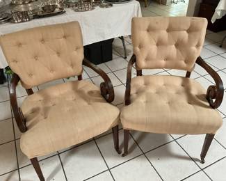 34x24” tan chairs