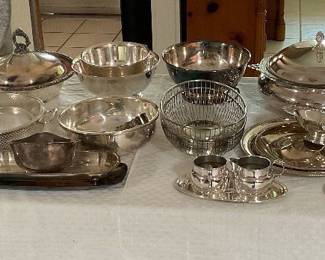 Silver plated and Nambe