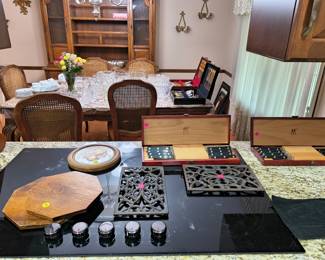 Glassware and silverware sets