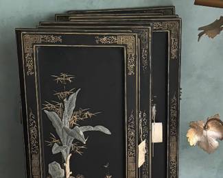 chinese jade panels