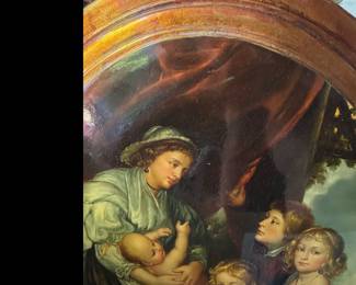 oil painting on wood