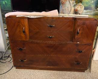 Art Deco waterfall dresser