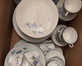 Vintage Noritake Sylvia China.  12 place settings with all serving dishes.