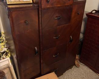 Art Deco Waterfall Chifforobe/armoire
