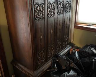 Spanish revival armoire
