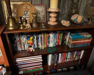 DVDs, VHS tapes, books, Knick knacks