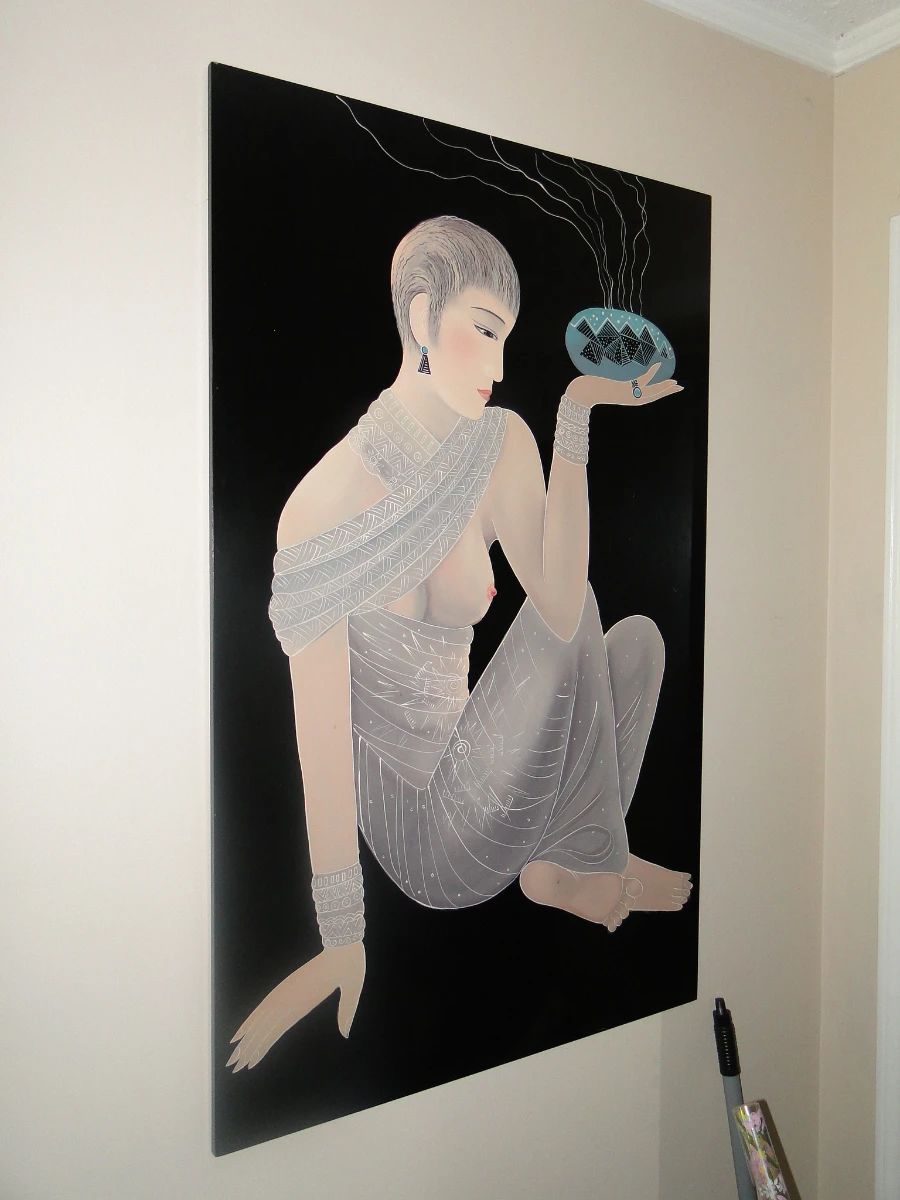 Art Deco Style lacquer art