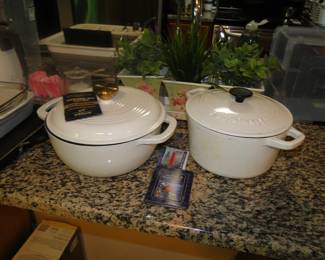 Enameled pots one is new