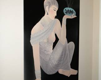 Art Deco Style lacquer art