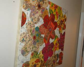 Patchwork flower art