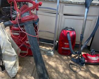 Toro Ultra Blower Vac, Kenmore Progressive Vac, And Dolly