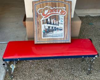 Cheers Dart Board And Bench