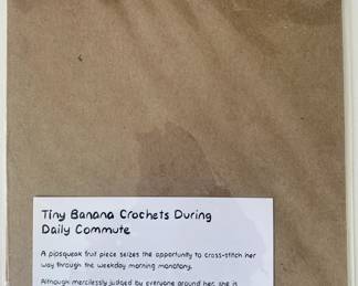 Tiny Banana Crochets During Daily Commute
