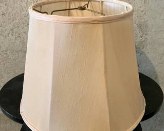 Pale Peach Silk Lampshade