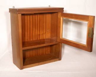 1930s Art Deco Wall Display or Apothecary Cabinet 