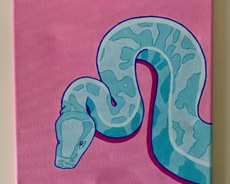 Blue Snake Acrylic on Canvas
