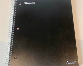 Unused Black Spiral Notebook