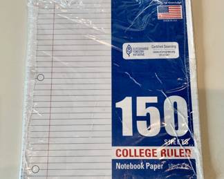Lined Notebook Paper