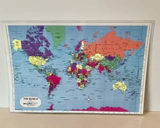 World Map Laminated Place Mat
