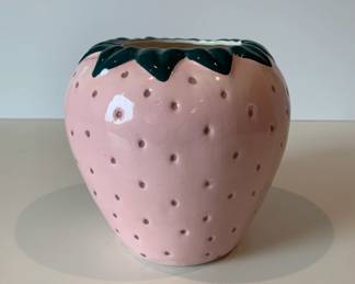 Ceramic Strawberry Vase