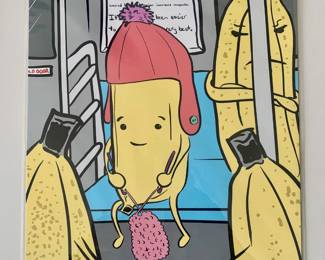 Tiny Banana Crochets During Daily Commute