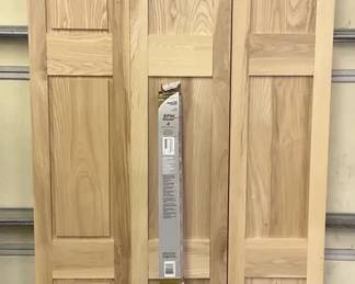 Three Handmade BiFold Doors One Track