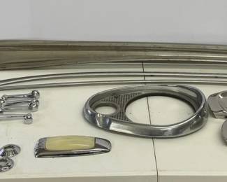 Chrome Trim Pieces, Headlight Cover Crank Handles