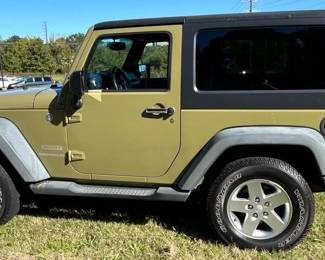 2013 Jeep Wrangler 2 Door VIN: 1C4AJWAG6DL559685 Miles: 179,963 Engine: 3.6L V6 Color: Green 3.6l V-6 24v Vvt Engine ~ Original Owner ~ 4-wheel Drive ~ Never Driven Off-road ~ Never Been In A Wreck ~ Garage Kept ~ 179,963 Miles ~ Military Green ~ Automatic Transmission ~ Electric-windows ~ Power-steering ~ Air-conditioning ~ 2 Electronic Key Fobs ~ New Battery Installation ~ New Stereo/radio, Bluetooth ~ New Water Pump ~ Removable Doors ~ Removable Hard-top (3 Part) ~ Cover For Hard-top Pieces ~ Roof Never Removed ~ Full Roof Rack Option ~ 2" Reece Utility Hitch ~ Towing Package (torque) ~ 2 Hitch-wiring Options ~ Spare Tire ~ Clear Title