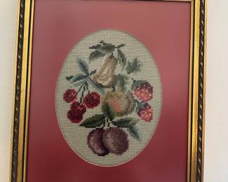 Needlepoint framed