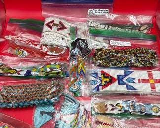 Native American Beaded Jewelry Lot