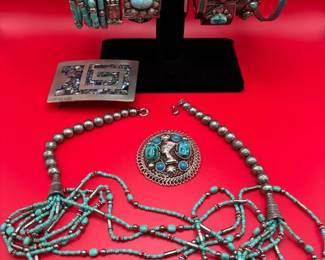 Vintage Mexican Jewelry Lot