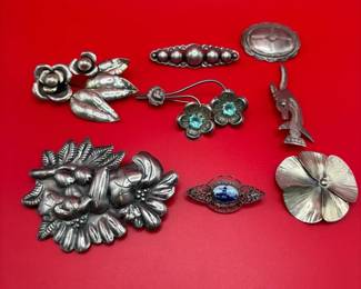 Vintage Silver Brooches