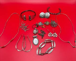 Silver Jewelry Mystery Lot