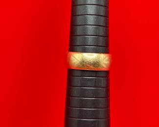 14K Yellow Gold Wedding Band