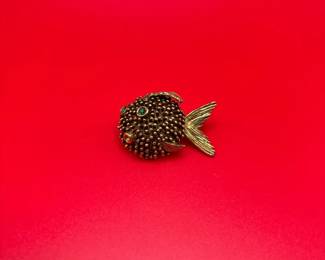 Unique Jeanne Pufferfish Brooch