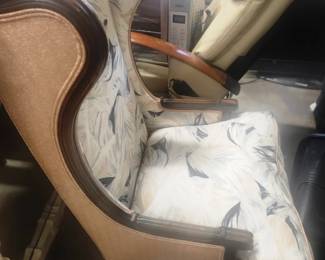 Side View High Back Chair  Newer Upholstery
